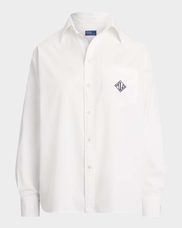 Oversize-Fit Logo Cotton Shirt